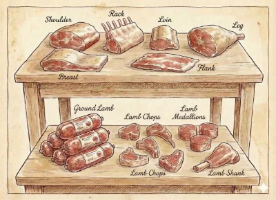 Lamb Cuts diagram